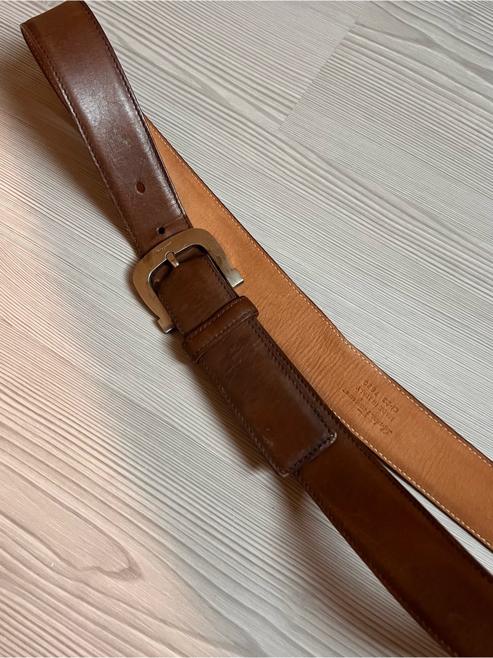 Vintage Men’s Ferragamo leather belt